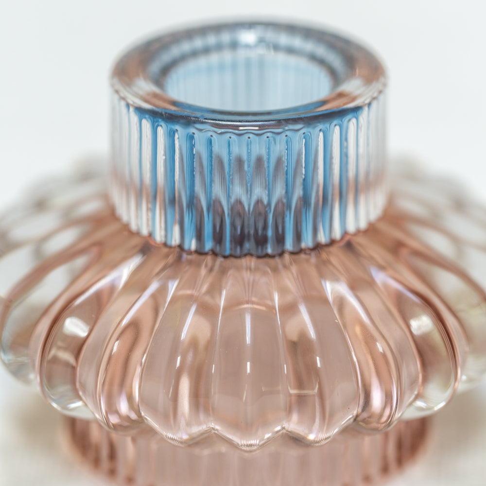 Glass Candleholder - Duo