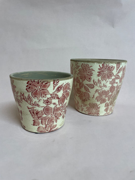 Medium red stoneware pot