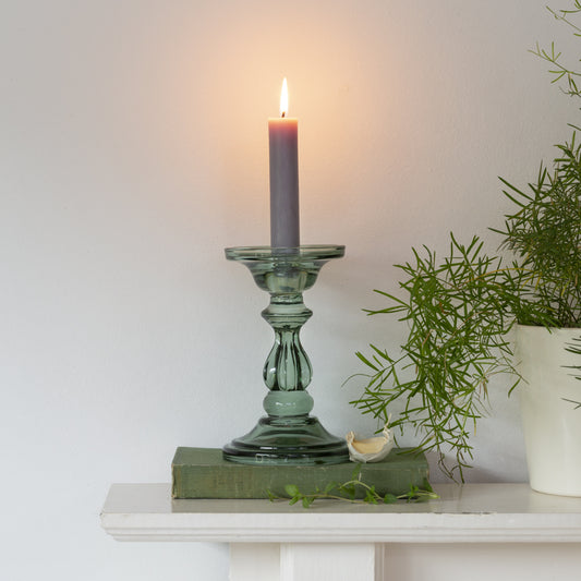 Glass Candle Holder - Sea glass