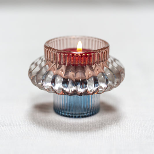 Glass Candleholder - Duo